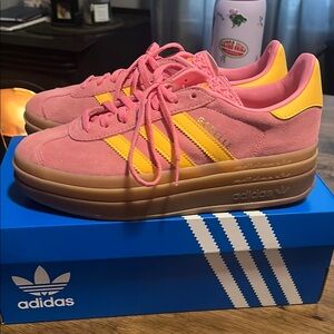 adidas Pink and Yellow Women's Sneakers